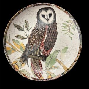 Williams Sonoma Barn Owl Appetizer Plate (retired collection)